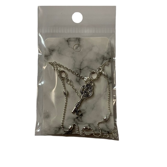 Three layer, silver necklace - Picture 4 of 4